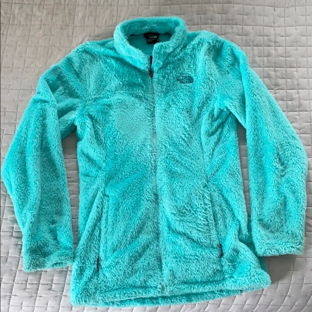 North Face Teal Fuzzy Fleece